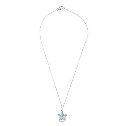 Star Pendant Necklace in 925 Sterling Silver