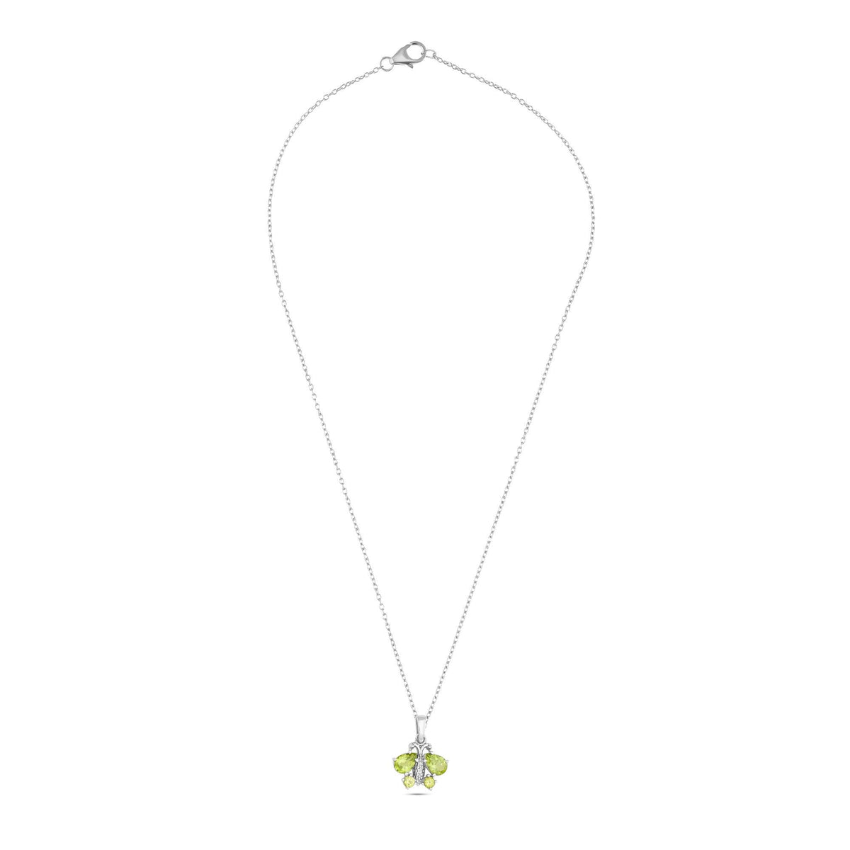 Butterfly Pendant Necklace - 925 Sterling Silver