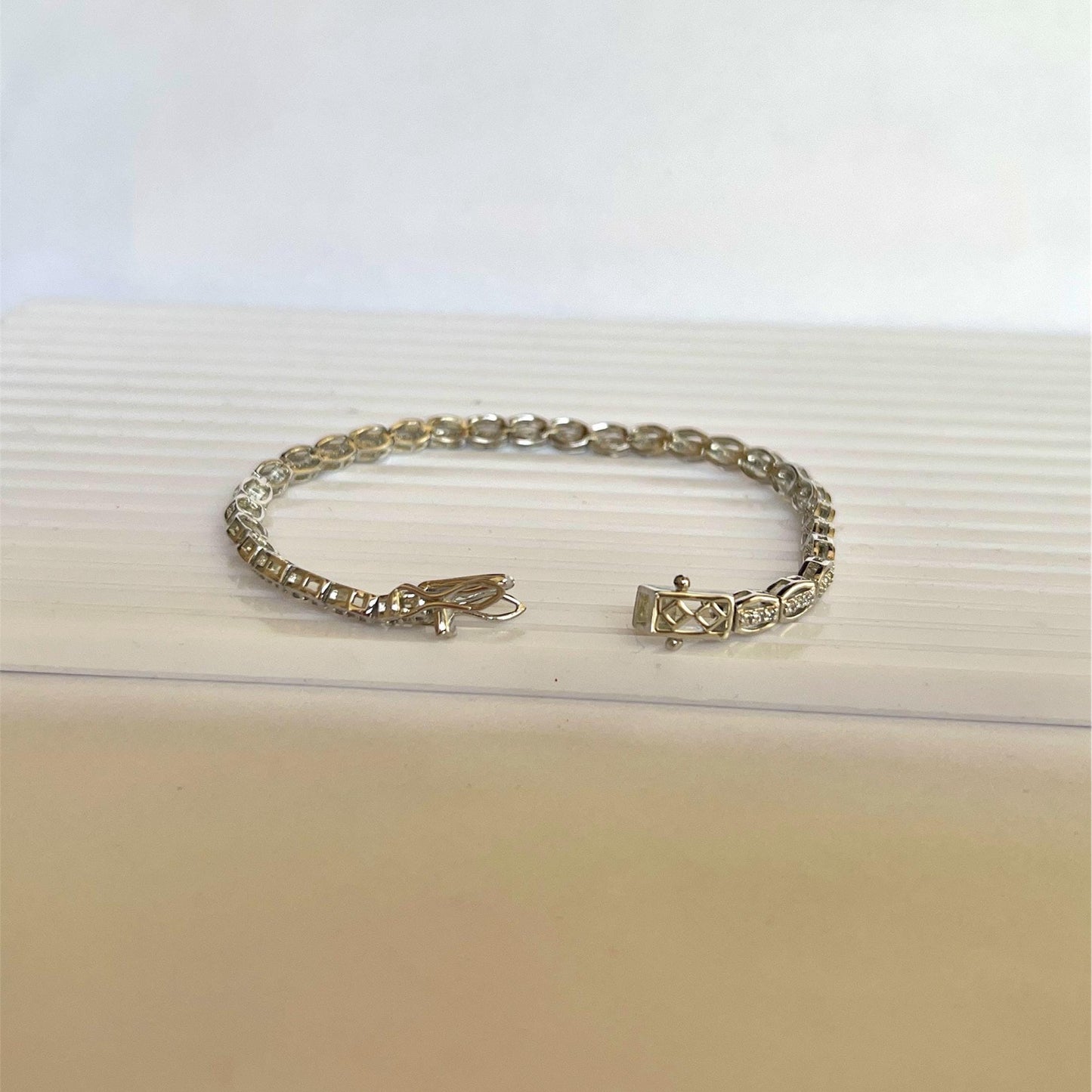 925 Sterling Silver Zircon Bracelet | Elegant Tennis Bracelet for Women