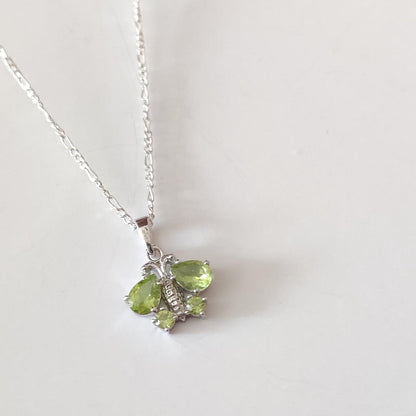 Butterfly Pendant Necklace - 925 Sterling Silver