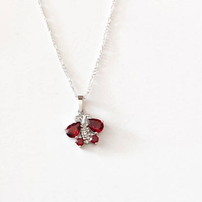 Butterfly Pendant Necklace - 925 Sterling Silver