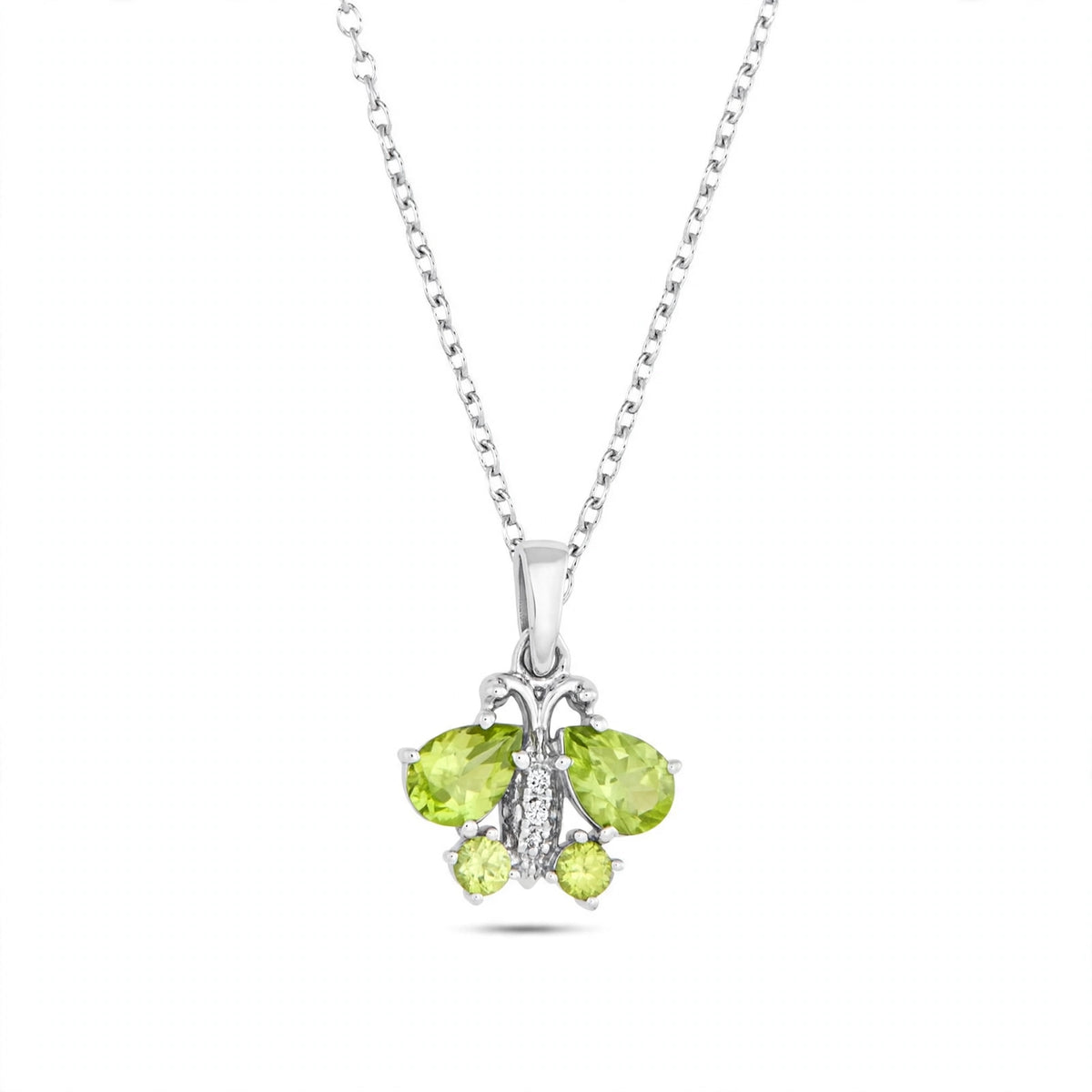 Butterfly Pendant Necklace - 925 Sterling Silver