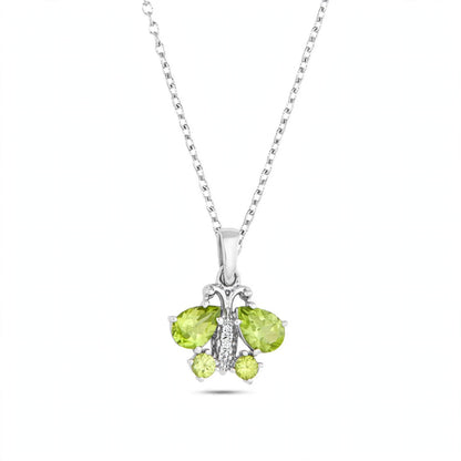 Butterfly Pendant Necklace - 925 Sterling Silver