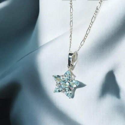Star Pendant Necklace in 925 Sterling Silver