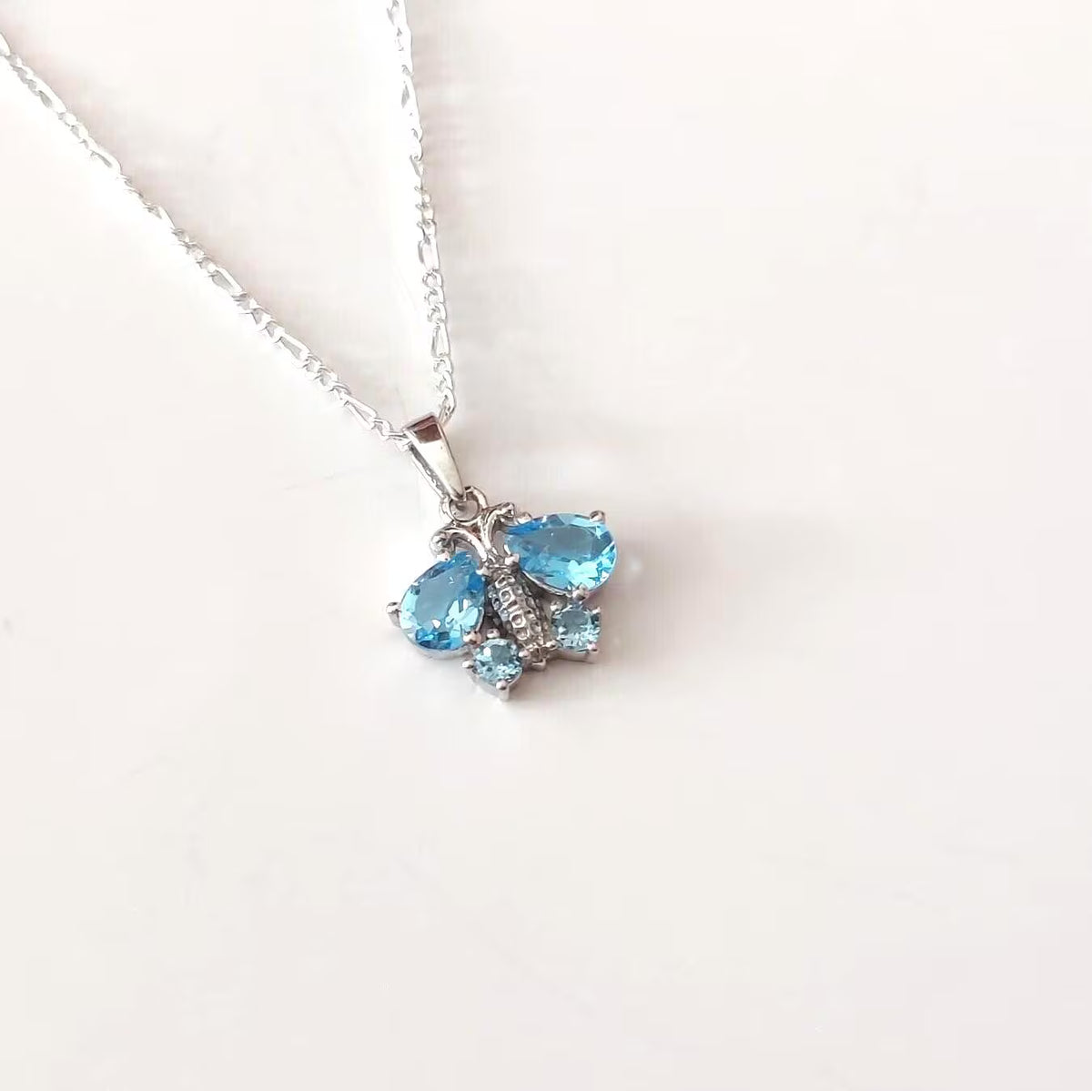 Butterfly Pendant Necklace - 925 Sterling Silver